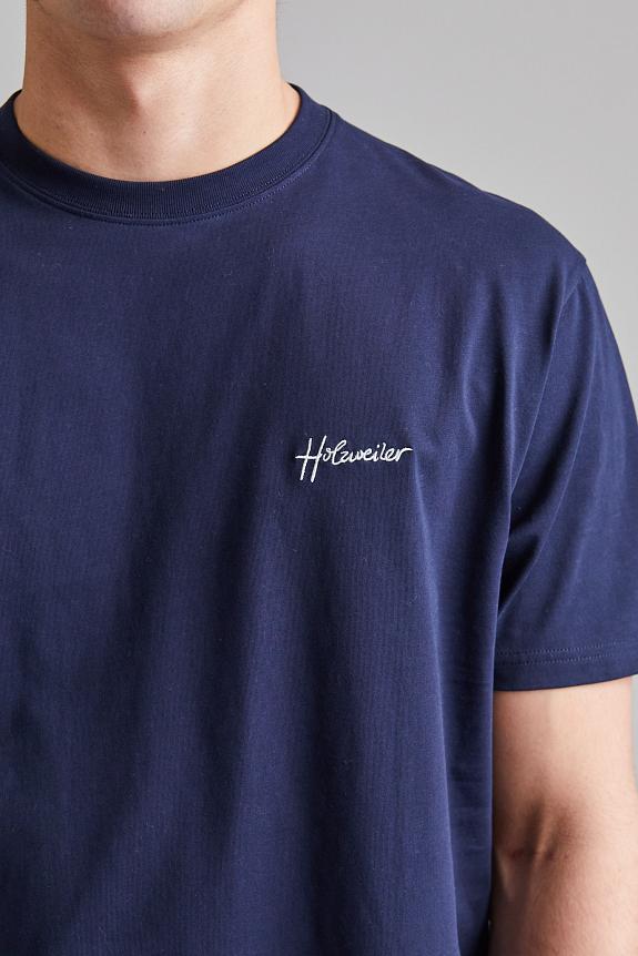 Holzweiler Tucker Embroidery Tee Navy-3